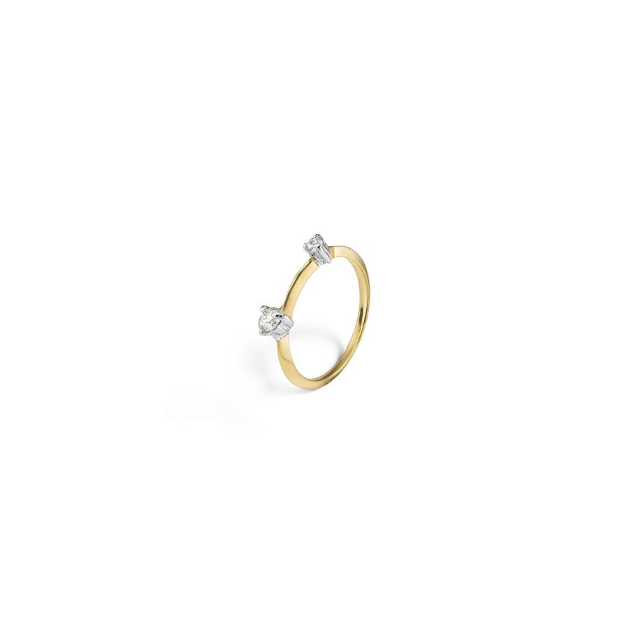 Anello 'Balance' oro giallo taglii brillante BALANCE | AN AU18G2TO CT.0,15+0,05